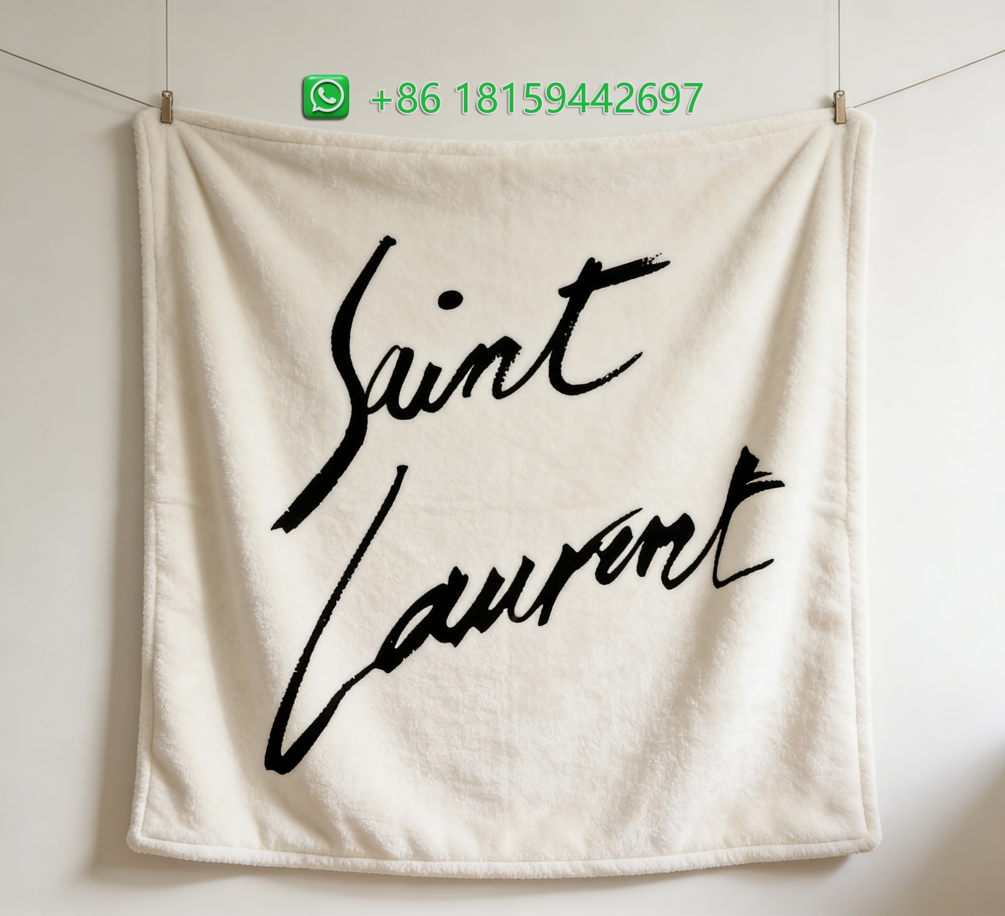 Yves Saint Laurent Throw Blankets